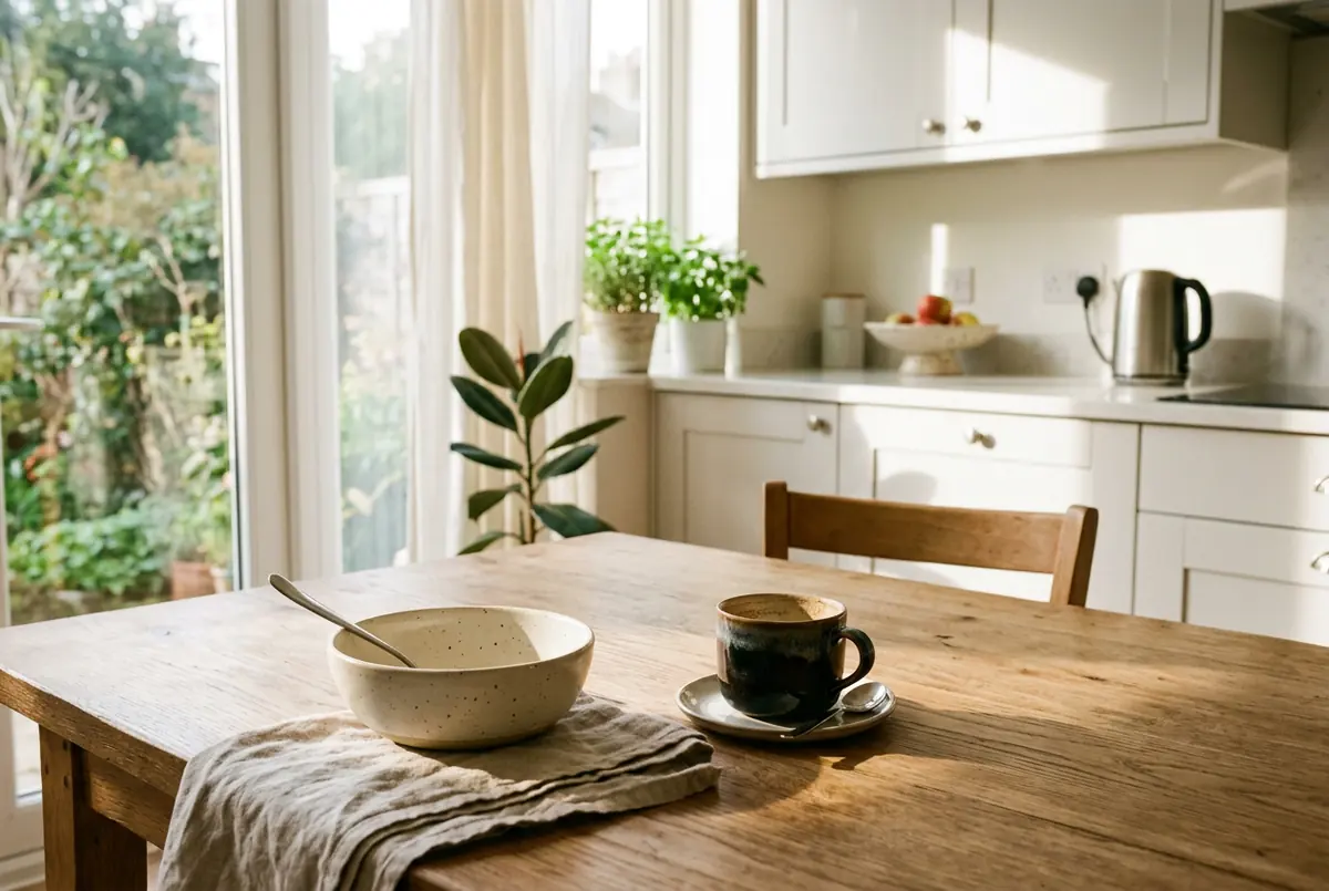 BILD – frukostbord, ägg och kaffe