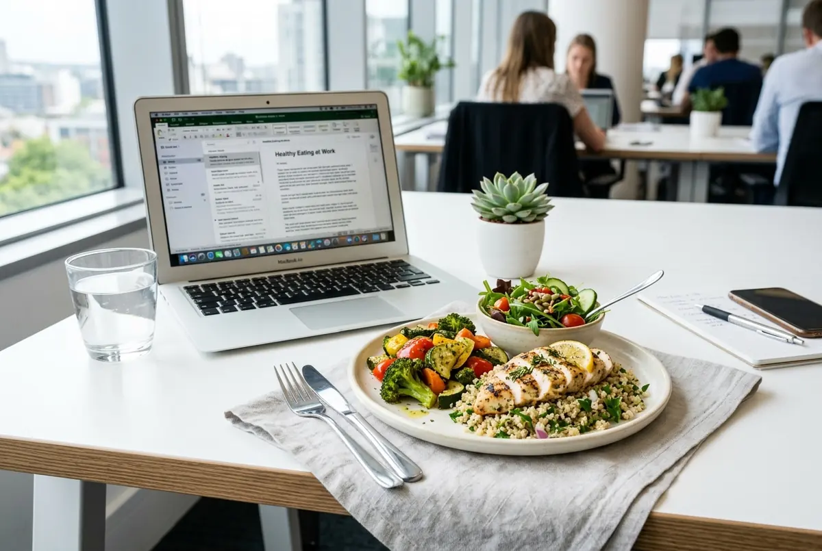 BILD – balanserad lunchtallrik på jobbet