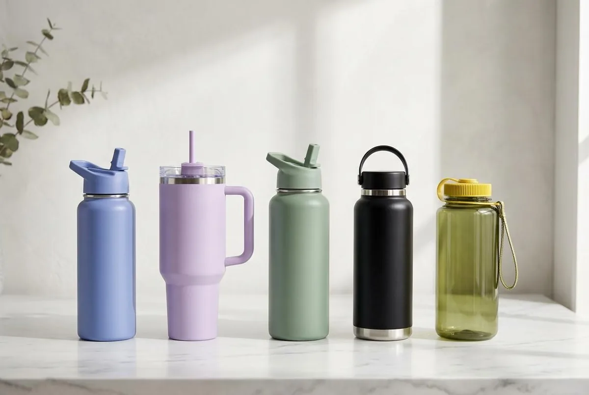 BILD – Owala-, Stanley-, Hydro Flask-, Yeti- och Nalgene-flaskor uppradade